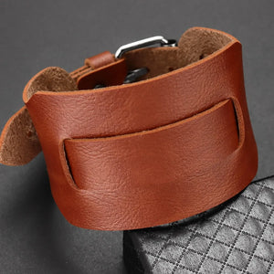Mens PU Leather Bracelet