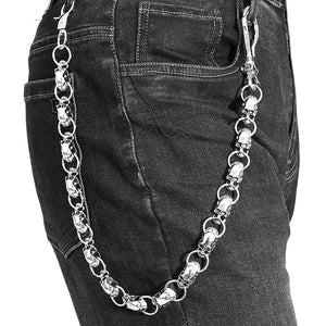 Gothic Punk Skeleton Key Chain