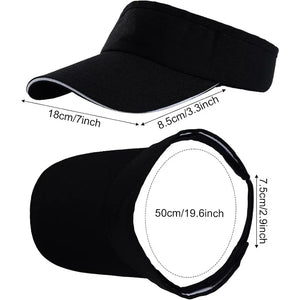 Unisex Soild Hue Visor with Solid Hue Trim