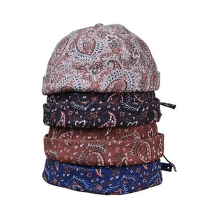 Unisex Vintage Brimless Pasley Scull Cap