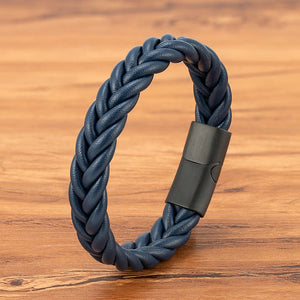 Unisex Braided Leather Bracelet