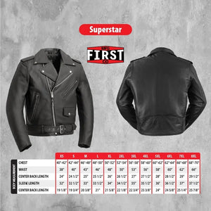 Mens Slim Fit Bikers Jacket