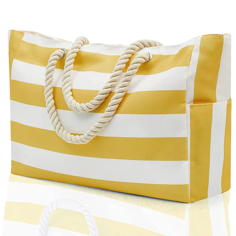 Large Stripes Beach Bag