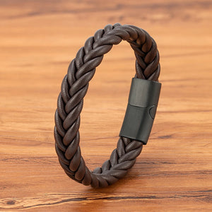 Unisex Braided Leather Bracelet