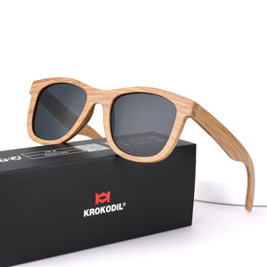Mens Wood Bamboo UV400 Sunglasses