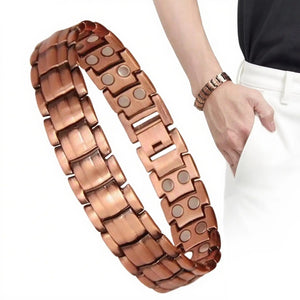 Unisex Copper Magnetic Links Bracelet