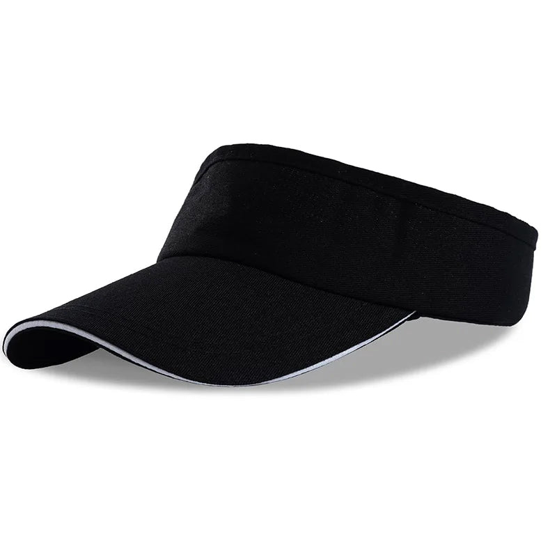 Unisex Soild Hue Visor with Solid Hue Trim