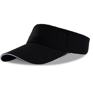 Unisex Soild Hue Visor with Solid Hue Trim