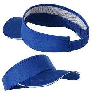 Unisex Soild Hue Visor with Solid Hue Trim