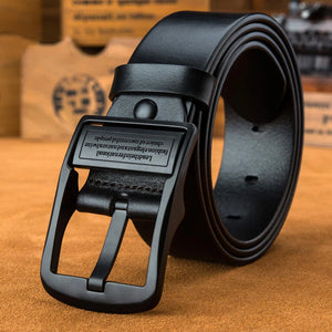 Mens Noir Buckle Belt