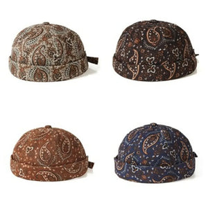 Unisex Vintage Brimless Pasley Scull Cap
