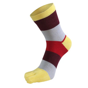 Mens Multicolour Five Finger Socks
