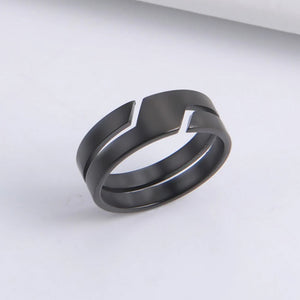 Unisex Stainless Steel Geometric Ring