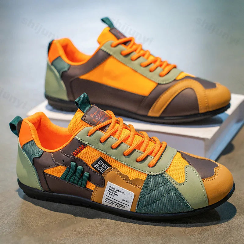 Mens Multicolors Patches Sneakers