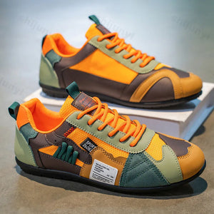 Mens Multicolors Patches Sneakers