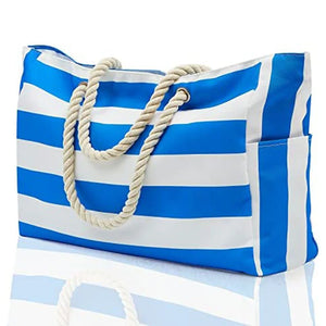 Large Stripes Beach Bag