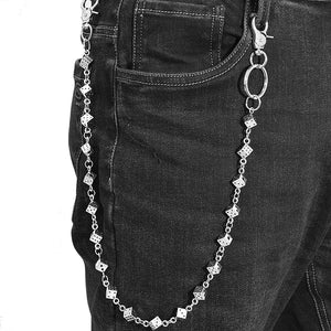 Gothic Punk Skeleton Key Chain