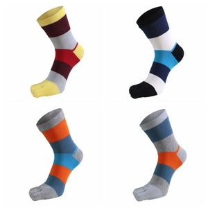 Mens Multicolour Five Finger Socks