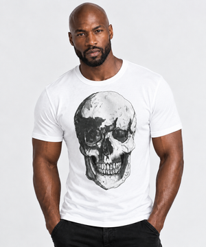 Skull Short Sleeve T-Shirt illustrated by Robert Bowen
