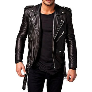 Mens Slim Fit Bikers Jacket
