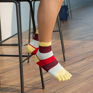 Mens Multicolour Five Finger Socks