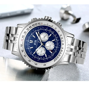 Mens Mechanical Self Wind Bracelet Watch
