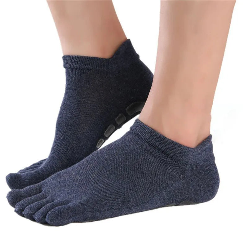 Mens Anti Slip Fingers Ankle Socks