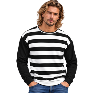 Unisex Horizontal Stripes Sweatshirt designed by Robert Bowen