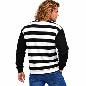 Unisex Horizontal Stripes Sweatshirt designed by Robert Bowen