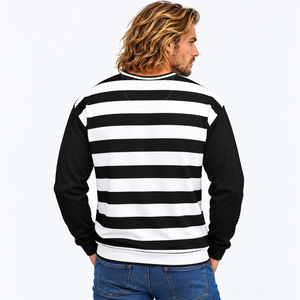 Unisex Horizontal Stripes Sweatshirt designed by Robert Bowen