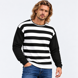 Unisex Horizontal Stripes Sweatshirt designed by Robert Bowen