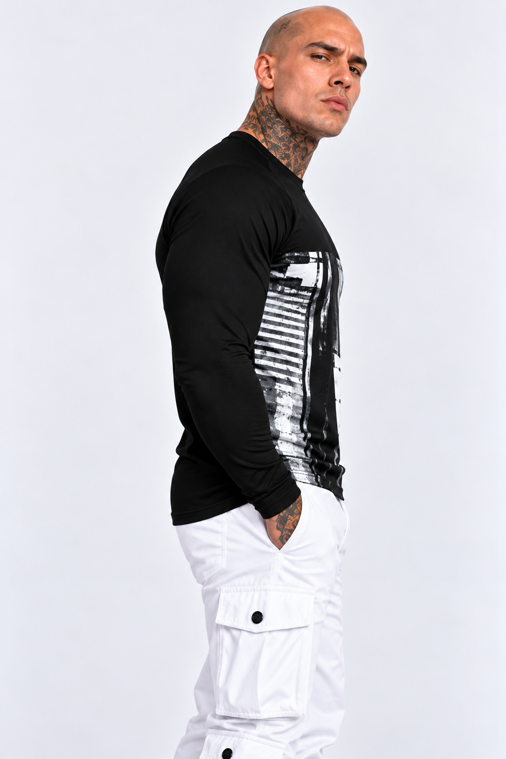 Mens Mono T049 Long Sleeves Tee by Robert Bowen
