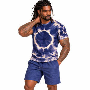 Sunburst Tie-Dye All-Over Print Men's Athletic T-shirt designed by Robert Bowen