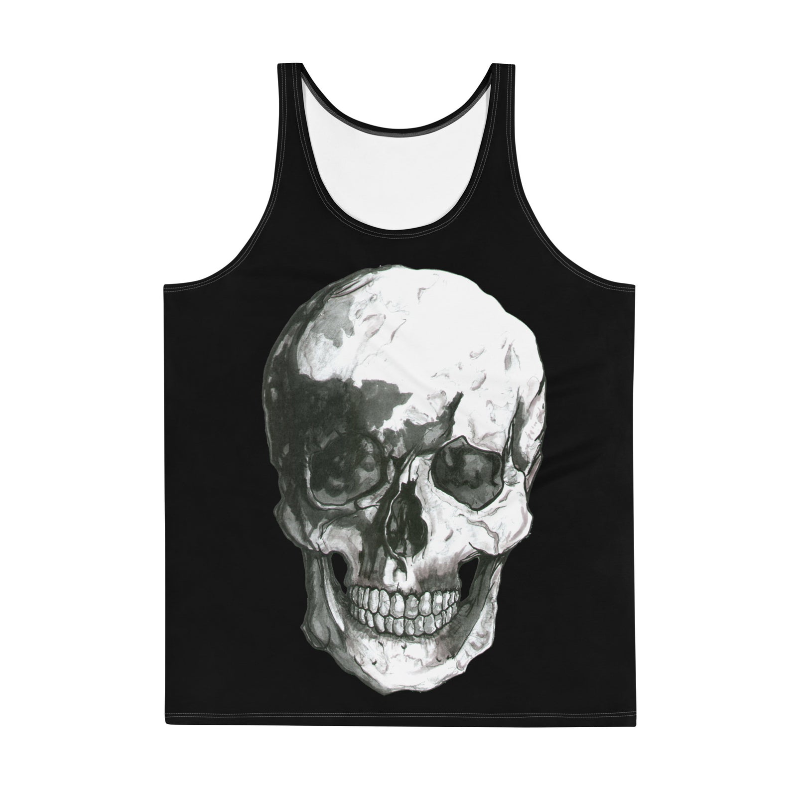 Skull Sublimation Black Vest