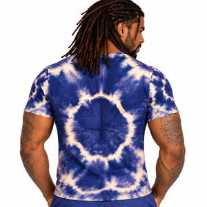 Sunburst Tie-Dye All-Over Print Men's Athletic T-shirt designed by Robert Bowen