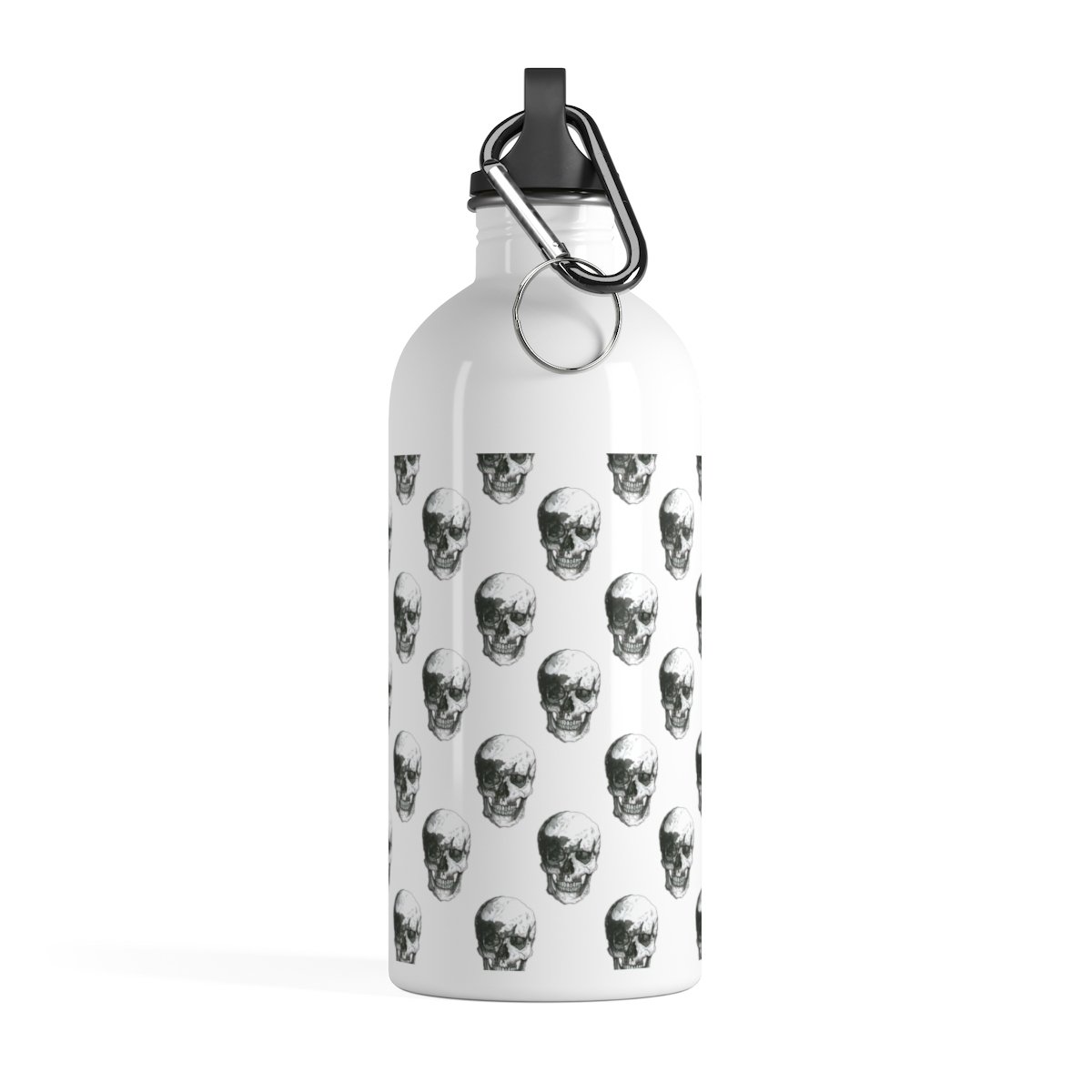 Polka Skulls Stainless Steel Water Bottle by Robert Bowen - Robert Bowen Tees