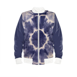 Tie Dye Sunburst Bomber Jacket