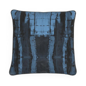 Abstract Mono Blue Art Cushion