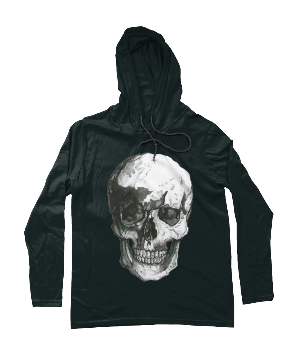 Men's Skull Hoodie Tee by Robert Bowen - Robert Bowen Tees