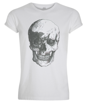 Men's Skull Rolled Sleeves Tee by Robert Bowen - Robert Bowen Tees