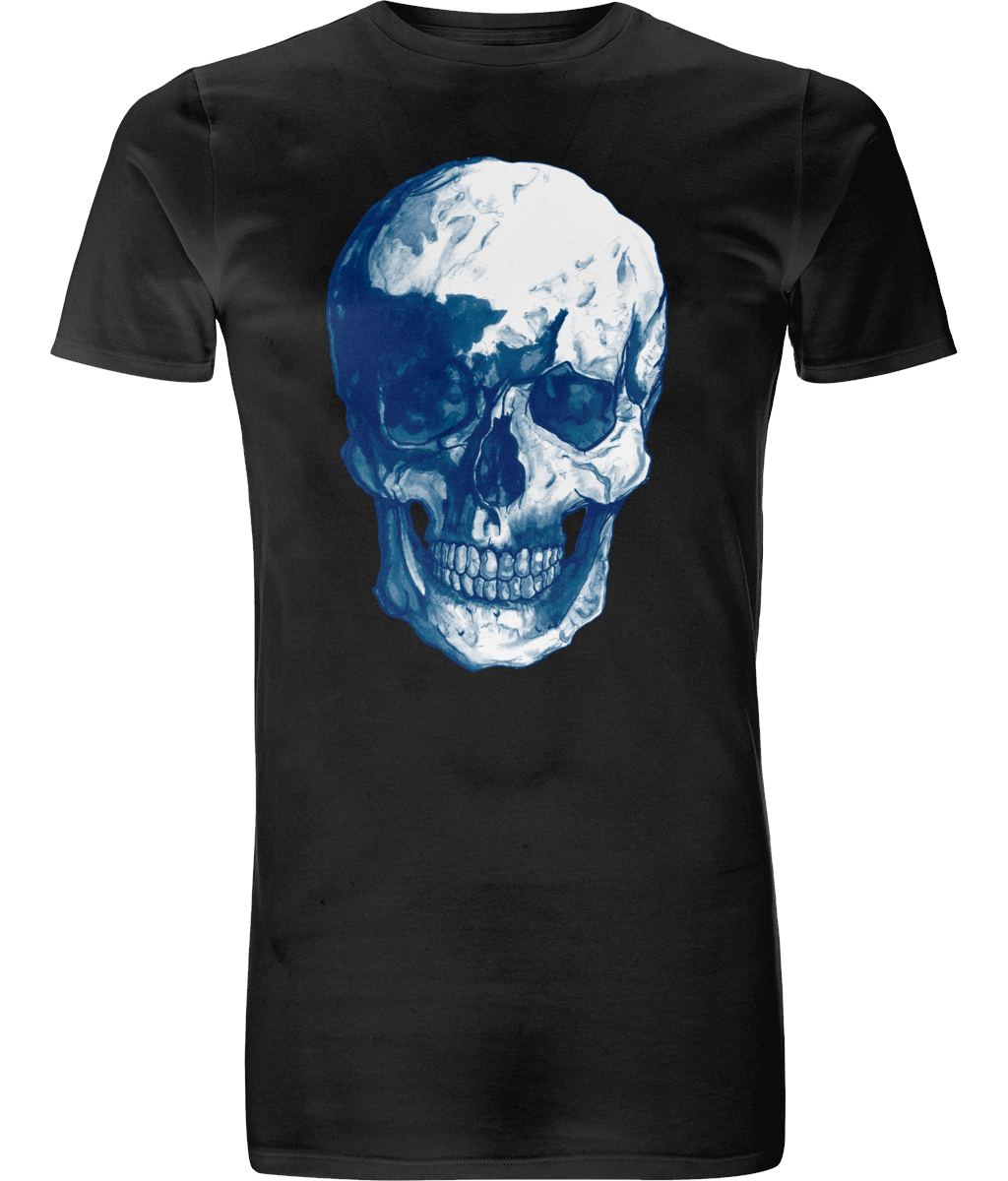 Men's Blue Skull Tee by Robert Bowen - Robert Bowen Tees