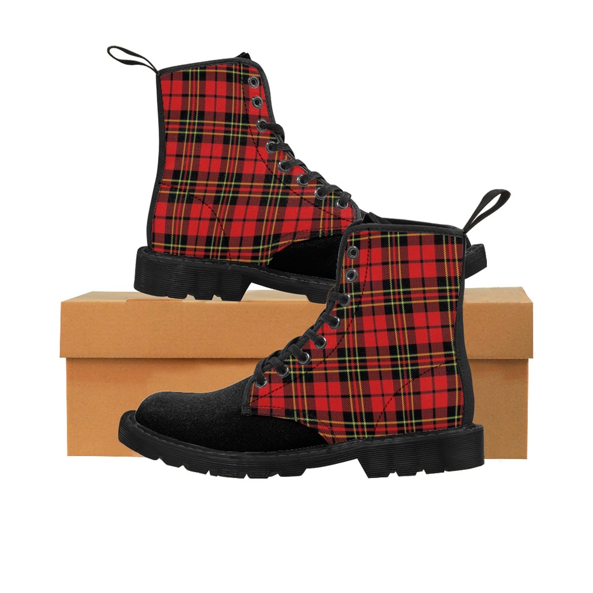 Tartan Men's Martin Boots by Robert Bowen - Robert Bowen Tees
