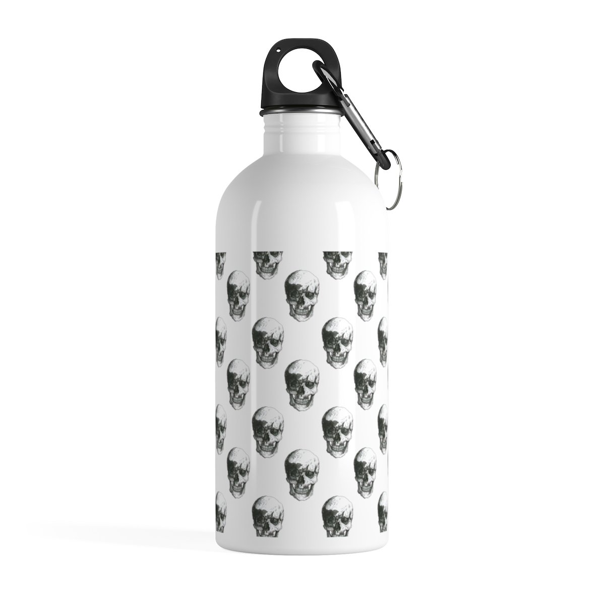 Polka Skulls Stainless Steel Water Bottle by Robert Bowen - Robert Bowen Tees