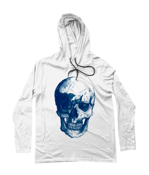 Men's Blue Skull Rolled Sleeves Tee by Robert Bowen - Robert Bowen Tees