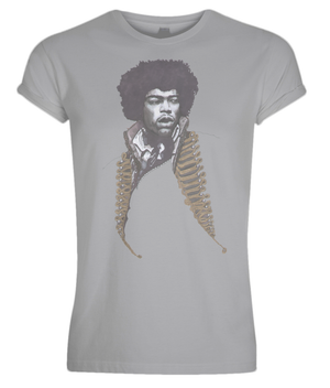 Men's Jimi Hendix Rolled Sleeves Tee by Robert Bowen - Robert Bowen Tees