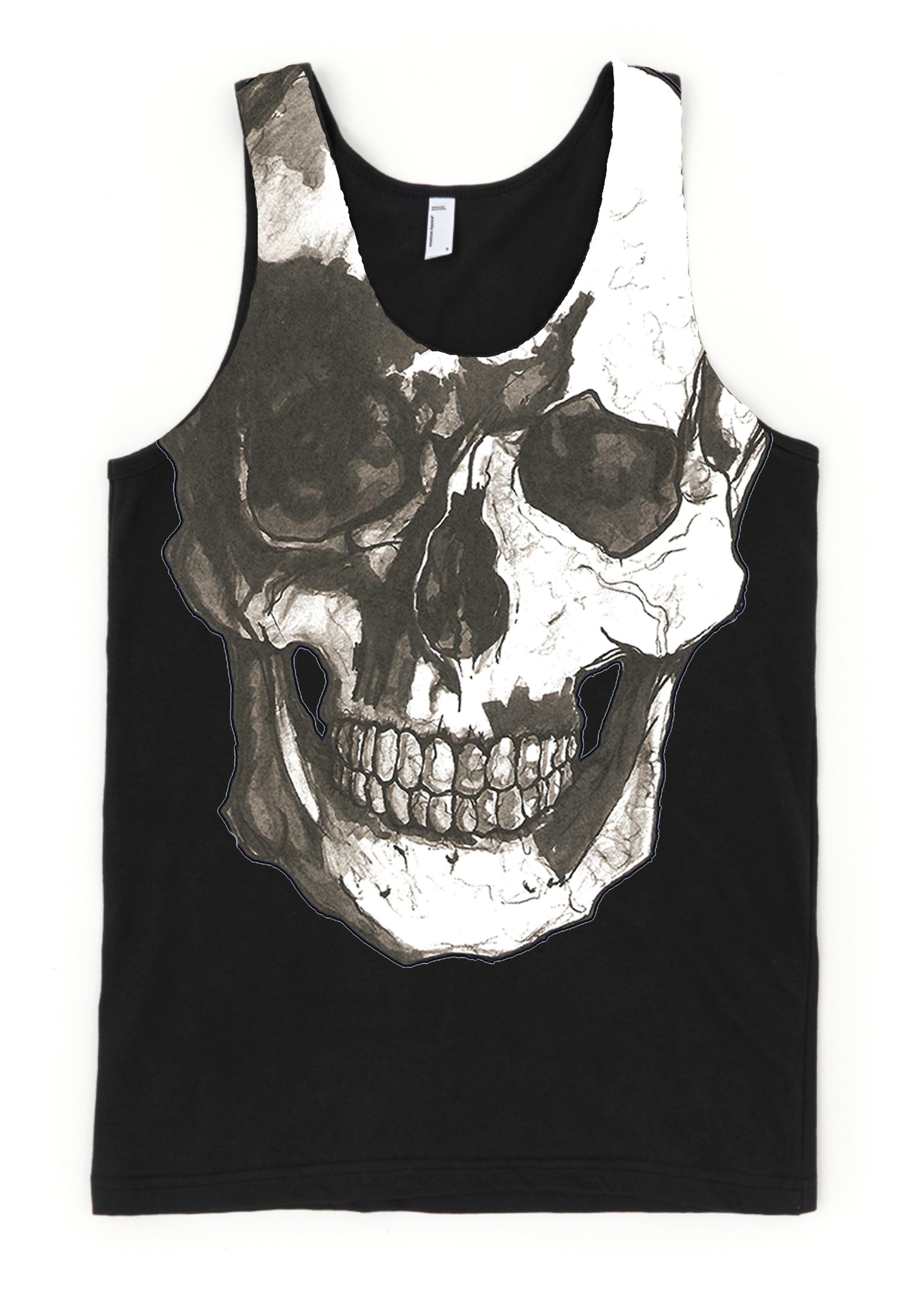Skull Chest Unisex Tank Top By Robert Bowen
