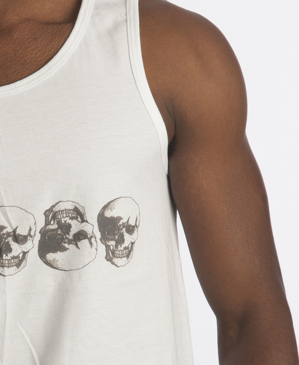 Skulls Black Ink Row Tank by Robert Bowen - Robert Bowen Tees