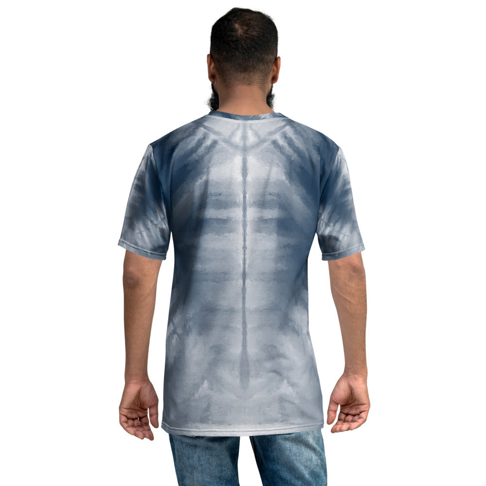 Shibori Tie-Dye Spine Men's T-shirt designed by Robert Bowen
