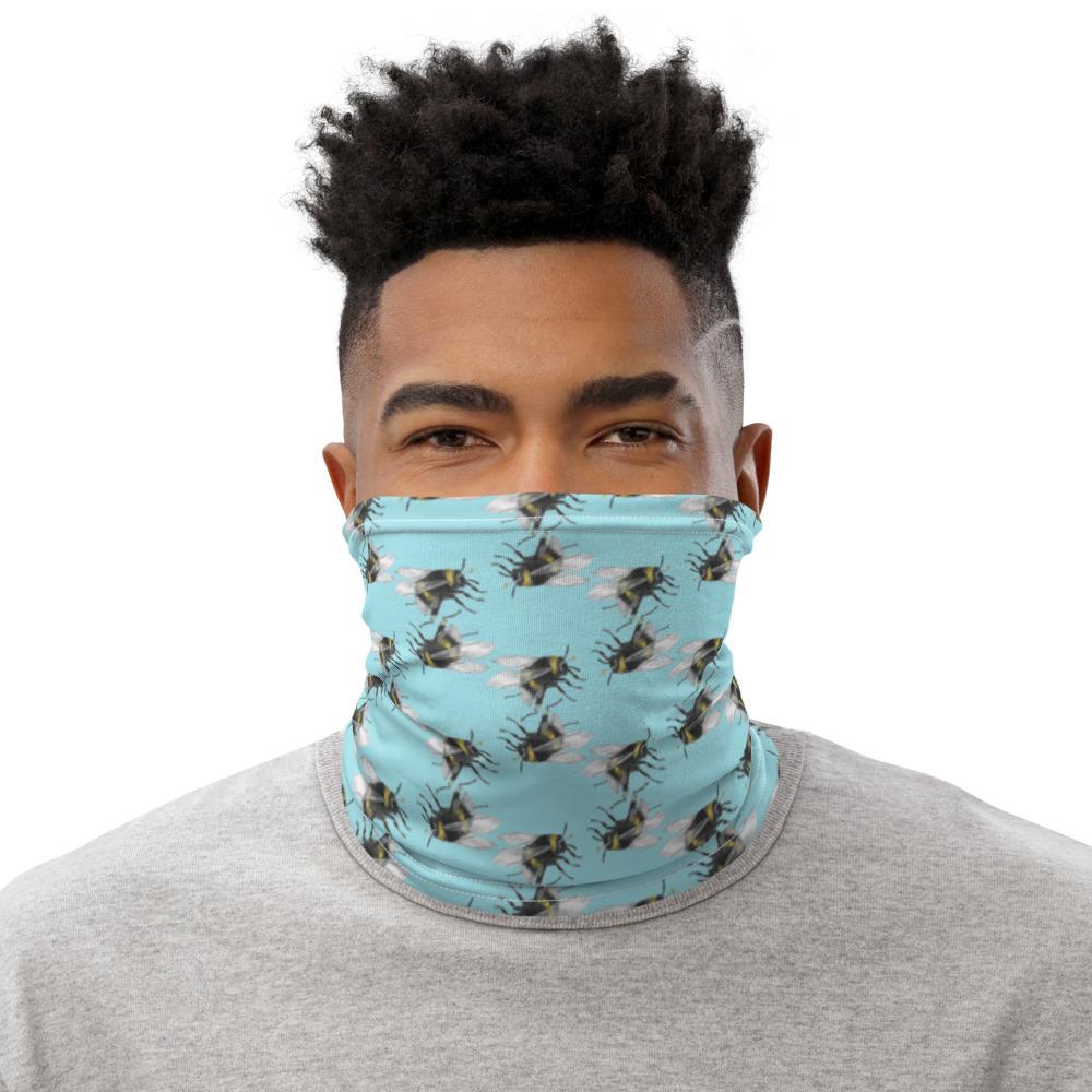 Twin Fighting Beetles Neck Gaiter by Robert Bowen