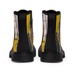 Abstract Art Men's Canvas Boots